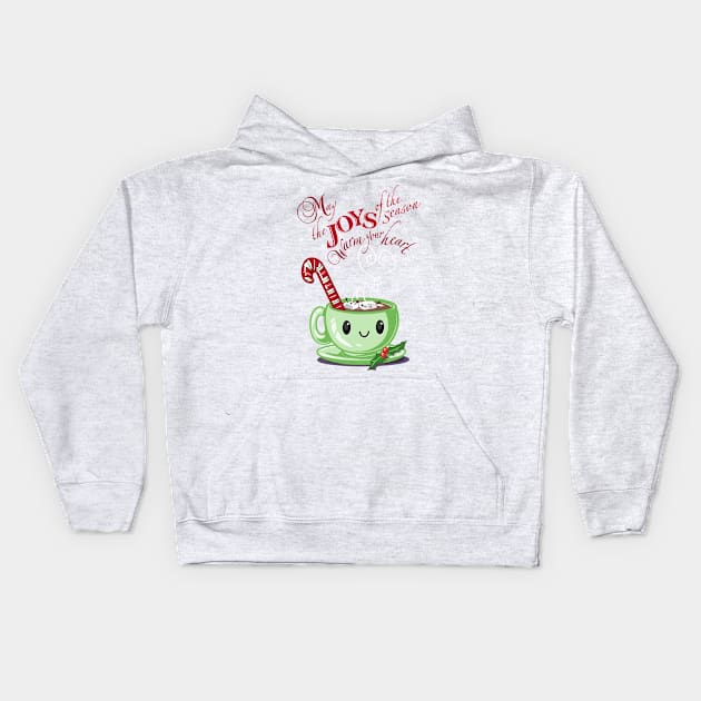 Joys of the Season Kids Hoodie by ElephantShoe